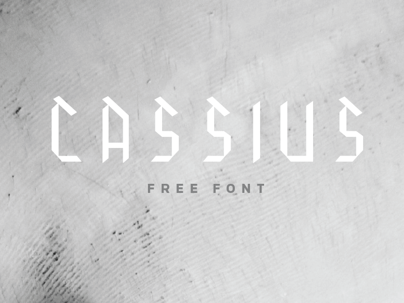 Free Font / Cassius blackletter branding font font design fraktur free free font geometric font muhammad ali type typeface typeface design