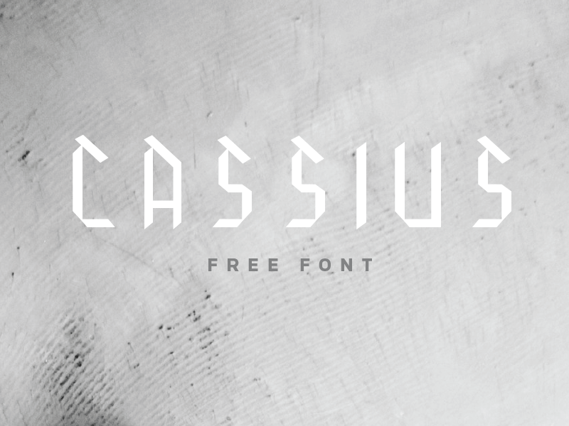 Free Font / Cassius