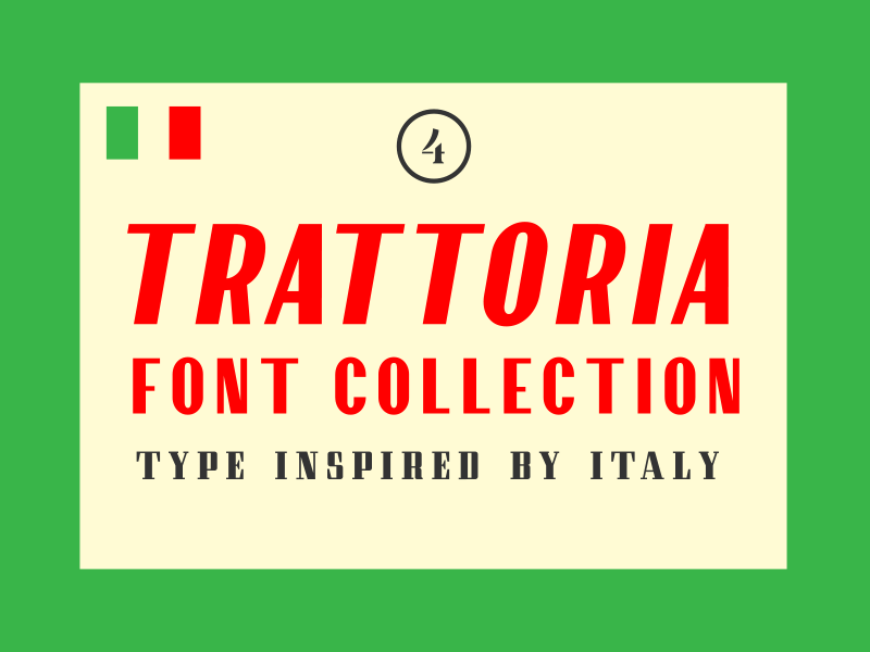 Trattoria cheese font design italian italy type type design typography