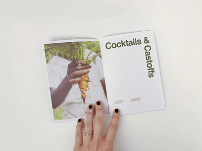 Cocktails & Castoffs Cookzine book book design cocktails cookbook food recipe recipes zine