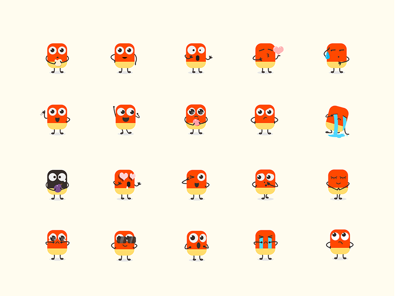 Red Face by Kunimoto on Dribbble