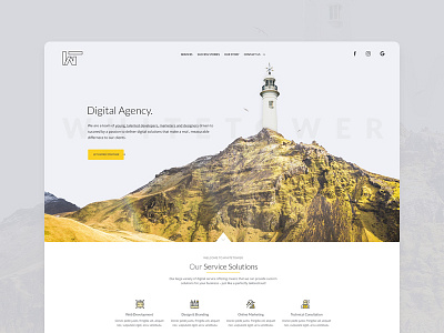 Agency Website agency digital agency page site ui ux webdesign website wordpress yellow