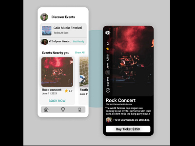 UI Design for Discovering the Events near by you