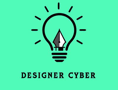 Designer Cyber art branding design flat graphic design illustration illustrator logo minimal typography