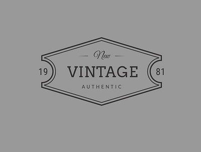 Vintage Logo -01 art branding design flat graphic design illustration illustrator logo vector