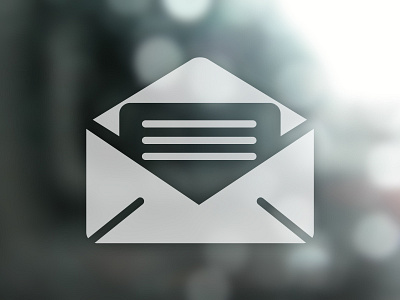 Mail flat icon illustration minimal rebound vector