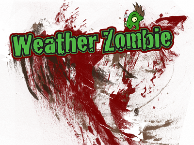 Weather Zombie t-shirt Design illustration t shirt zombies