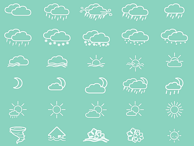 Weather Icons icons pack vector weather