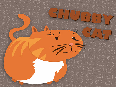 Chubby Cat cat illustration rebound vector