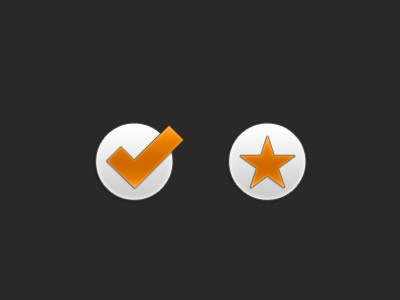 Recommend / Favorite button icon illustration vector