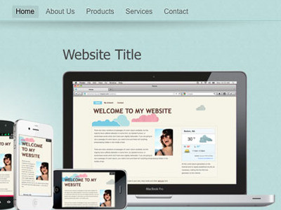 "Product Display" template web design website template