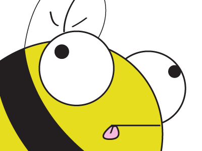 Buzzing along bees!!!! drawing illustration vector