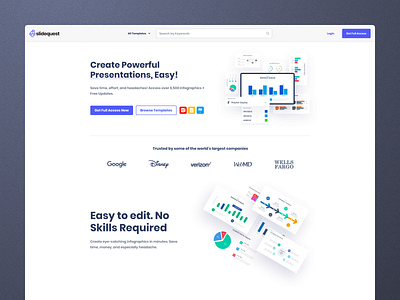 Slidequest - Landing Page Design