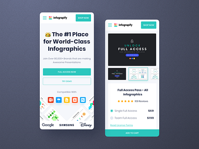 Infograpify - Mobile Screens Design 2021 trend app branding clean design inspiration interface minimal mobile mobile app mobile design responsive trendy typography ui ux