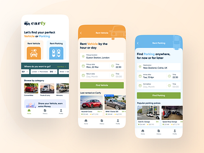 Carfy - Vehicle & Parking Finder App