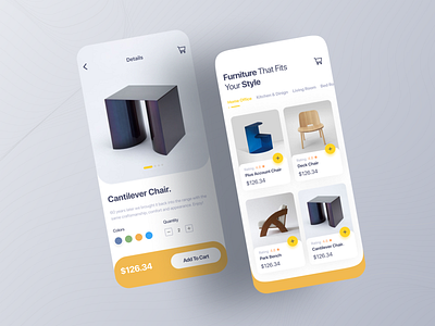 Furniture App android app app design apple clean design dribbble best shot furniture app furnitureapp interface ios minimal mobile app mobile ui ui uidesign uidesigner userinterface ux