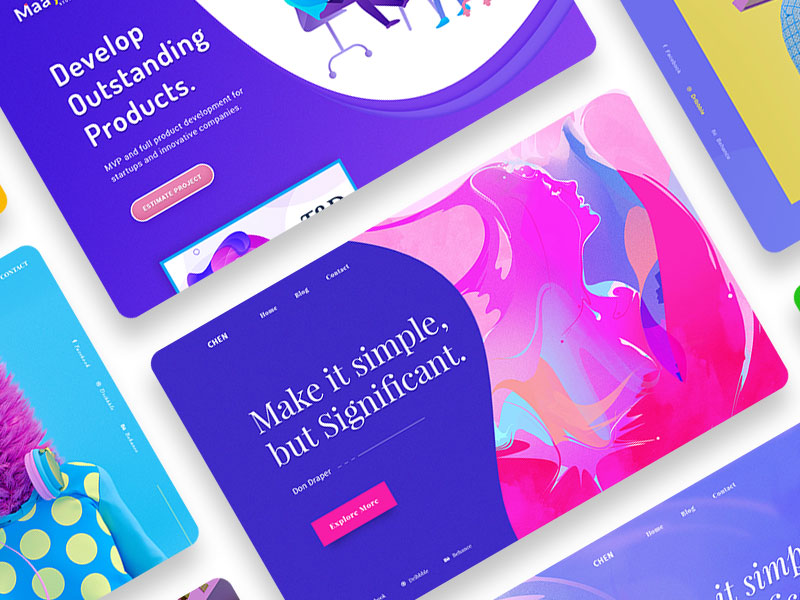 Freebie | Header Collections by Arpon Das on Dribbble