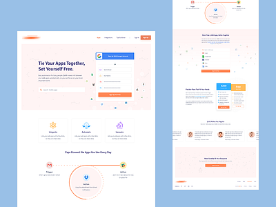 Random website design exploration apps automate colorful design dribbble gradient innovate pricing ui ux web