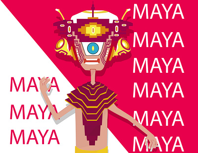 # Personaje Maya #2021 # Maya character. illustration