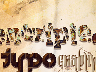 Encrypted, experimental typography