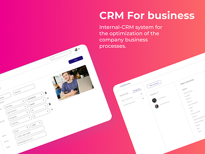 CRM System for business app crm design figma ios app ui ux