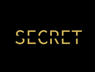 Half secret design flat flat design illustration logo logo creator minimal minimalist logo text typography