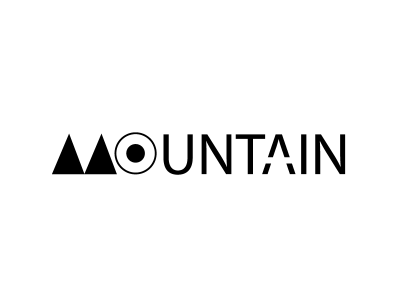 Mountain logo Black White design flat flat design logo logo creator minimal minimalist logo text typography