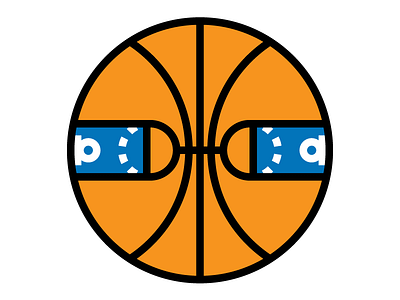 Basketball Icon basketball court design flat icon minimal orange round simple