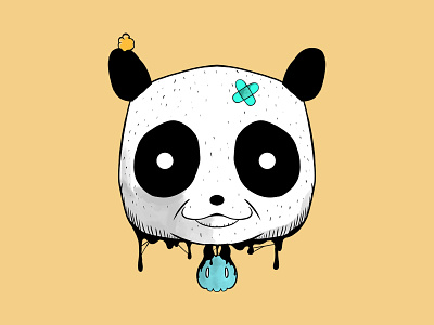 Panda X art bear cute design doodle illustration panda photoshop