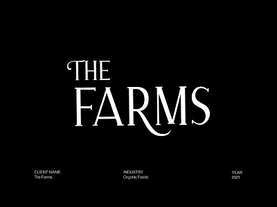 The Farms — Organic Foods Logo Design brand identity design branding identity design logo logo design logos minimal logo organic food logo
