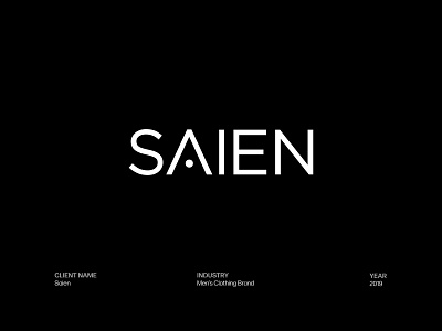 Saien — Clothing Brand Logo Design brand identity brand identity design branding clothing brand logo clothing logo custom logo design logo logo design logos logotype minimal logo modern logo wordmark