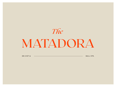 Matadora Identity Concept brand branding color palette design graphic design identity illustration logo logo design typography