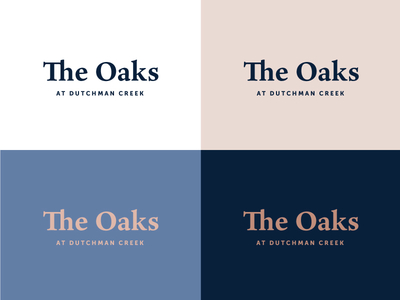 The Oaks Palette color palette identity logo typography