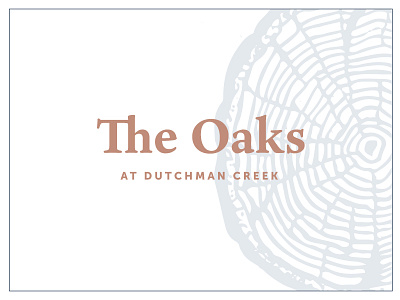 The Oaks Patterning color palette identity logo typography