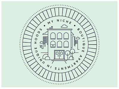 MyNiche Badge badge identity illustration logo seal stamp