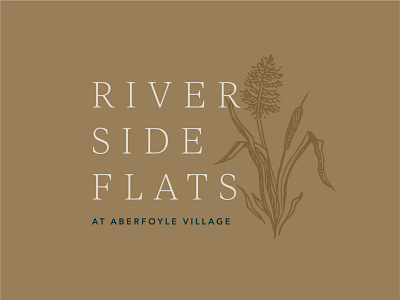 Riverside Flats Identity brand branding color palette design graphic design identity illustration logo logo design palette typography vector vector art vector illustration
