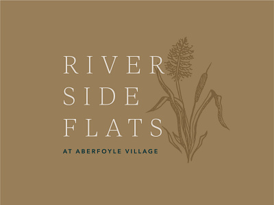 Riverside Flats Identity brand branding color palette design graphic design identity illustration logo logo design palette typography vector vector art vector illustration