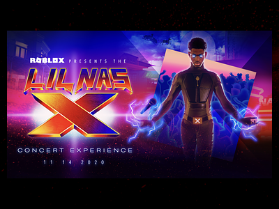 Roblox x Lil Nas X // alt event poster concert poster lil nas x lnx metaverse roblox robloxpresentslnx virtual concert