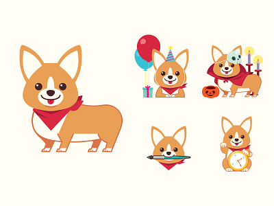 ArtCorgi mascot corgi cute dog illustration mascot