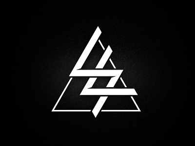 Striplicker Logo band logo black and white branding geometric industrial music striplicker