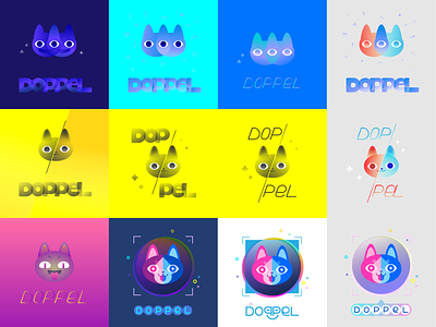 doppel explorations branding cats concepts identity identity exploration logo mascot