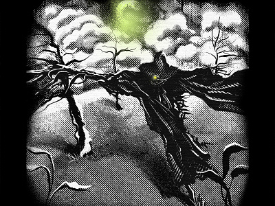 Scarecrow design illustration photoshop