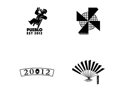 Pueblo 2012 illustration skateboard typography