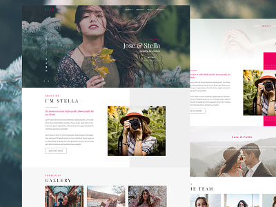 Ello - Creative Photography WordPress Theme creative design graphic design onepage photography web