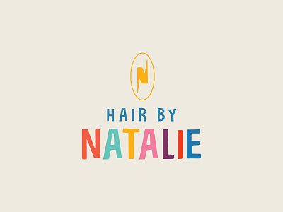 Hair by Natalie Logo branding design logo typography