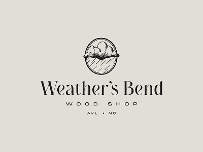 Weather's Ben Wood Shop Logo Design
