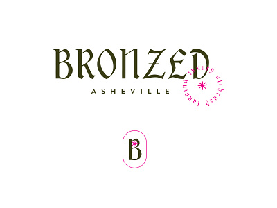 Unused Logo for Bronzed Asheville branding design logo typography vector