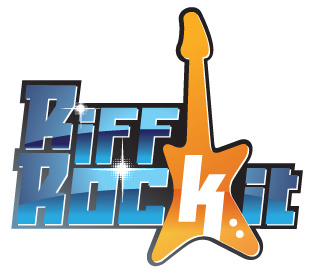 Riff Rockit entertainer guitar kids logo