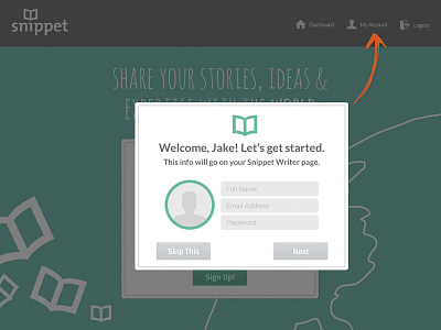 Snippet Writer Onboarding app publishing snippet web