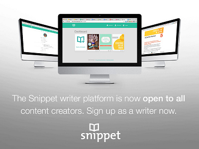 Snippet Open Dashboard books content creator editor ios7 platform publishing snippet wysiwyg
